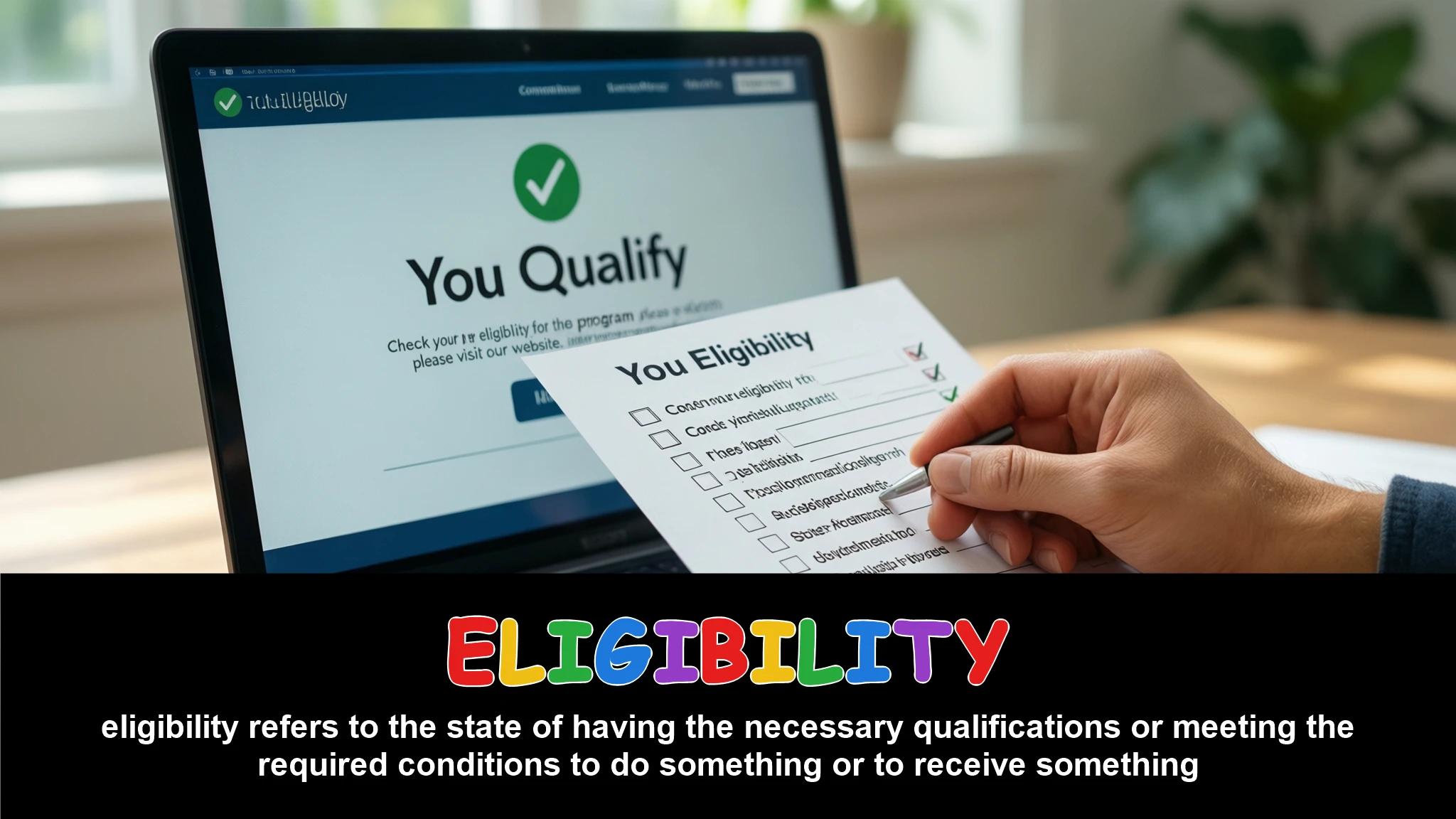 English Illustration for eligibility